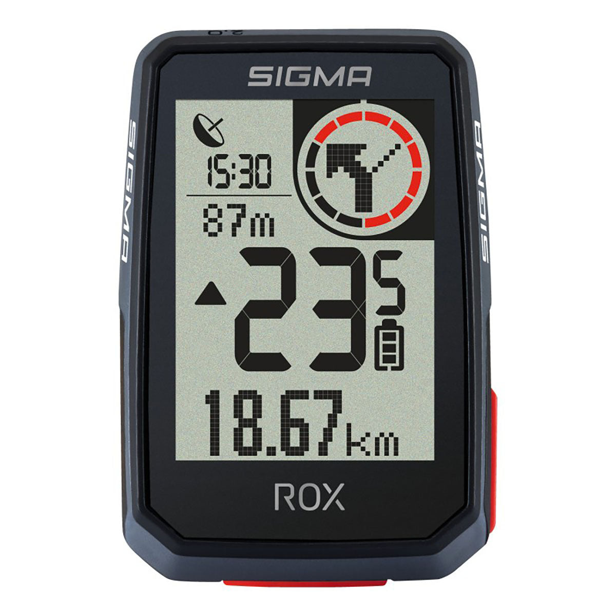 SIGMA ROX 2.0 GPS Ordinateur de Vélo - Ensemble de Montage Supérieur Noir