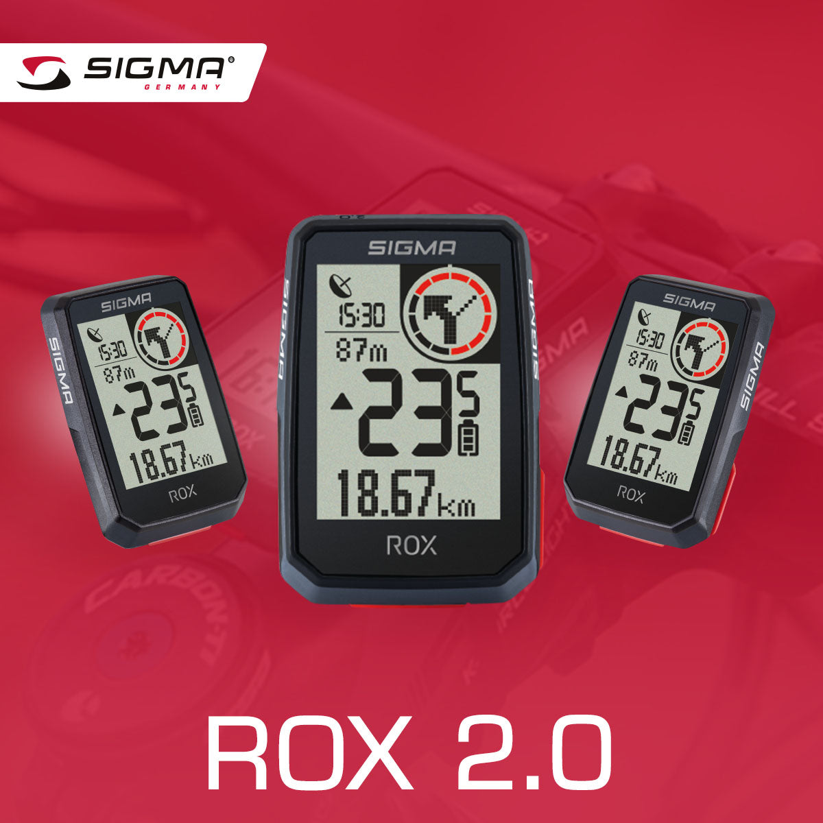 SIGMA ROX 2.0 GPS Bike Computer - Black