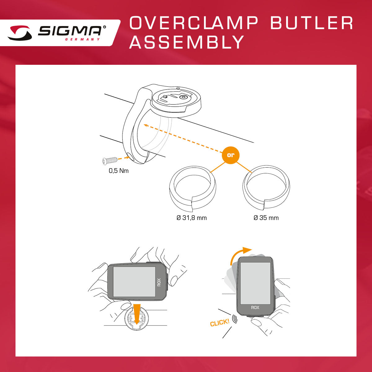 SIGMA ROX 2.0 GPS Bike Computer - Black