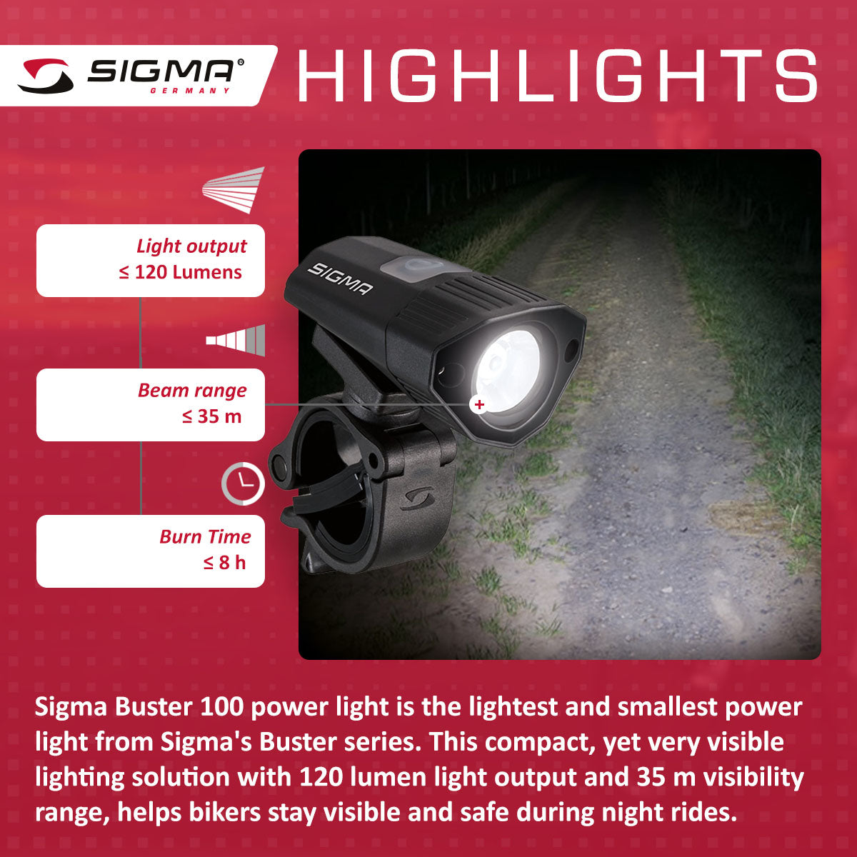 SIGMA Light - BUSTER 100, Power Light w/ optional NUGGET II Flash - Korvel