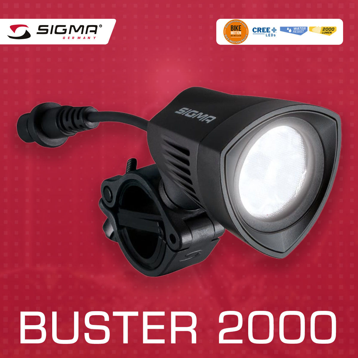 SIGMA BUSTER 2000 - Ultimate Power Light for Cyclists - Korvel