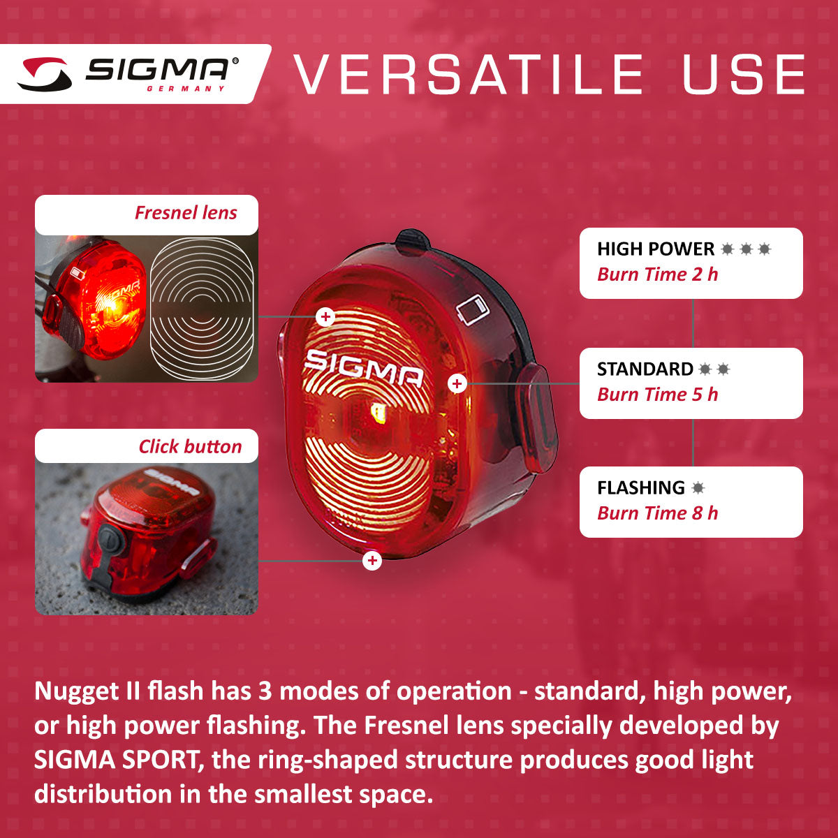 Luz Power SIGMA BUSTER 300 con Flash Nugget II
