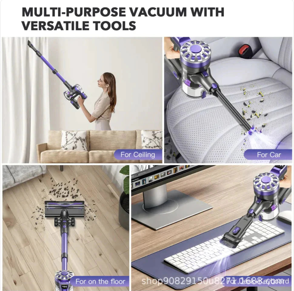 Portable Telescopic Vacuum Cleaner for Efficient Household Cleaning