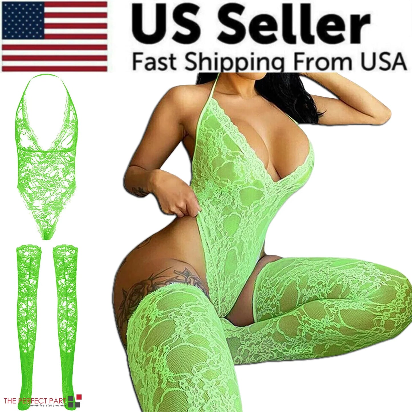 Body de Encaje Elegante para Mujeres - Ropa de Noche Talla Grande