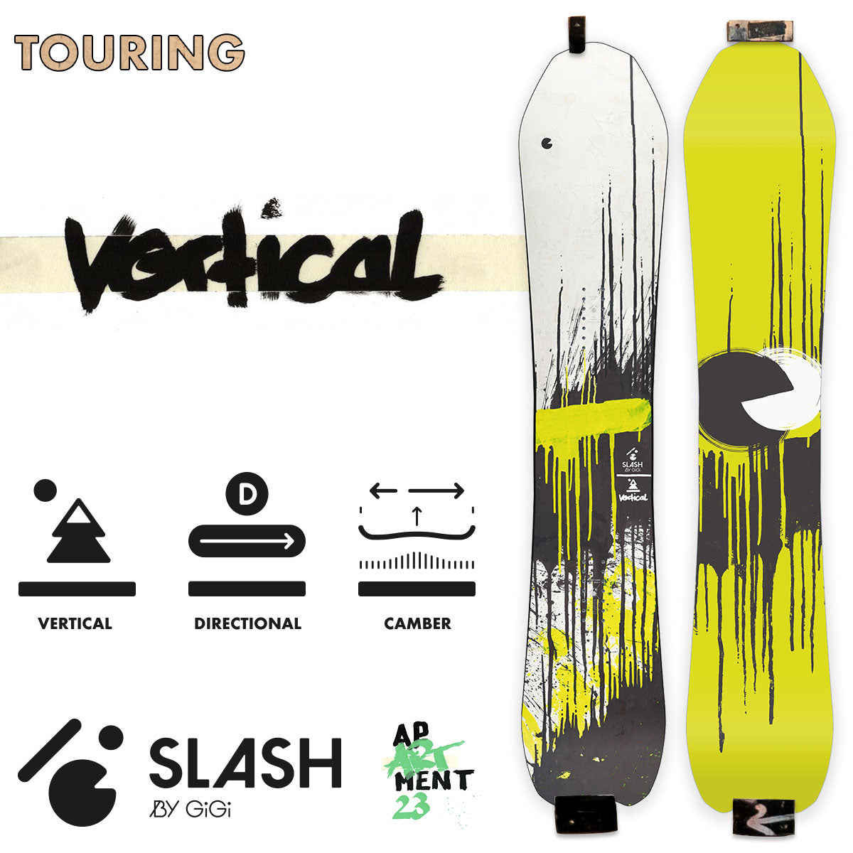 Slash by GiGi - Vertical Snowboard - Premium Performance