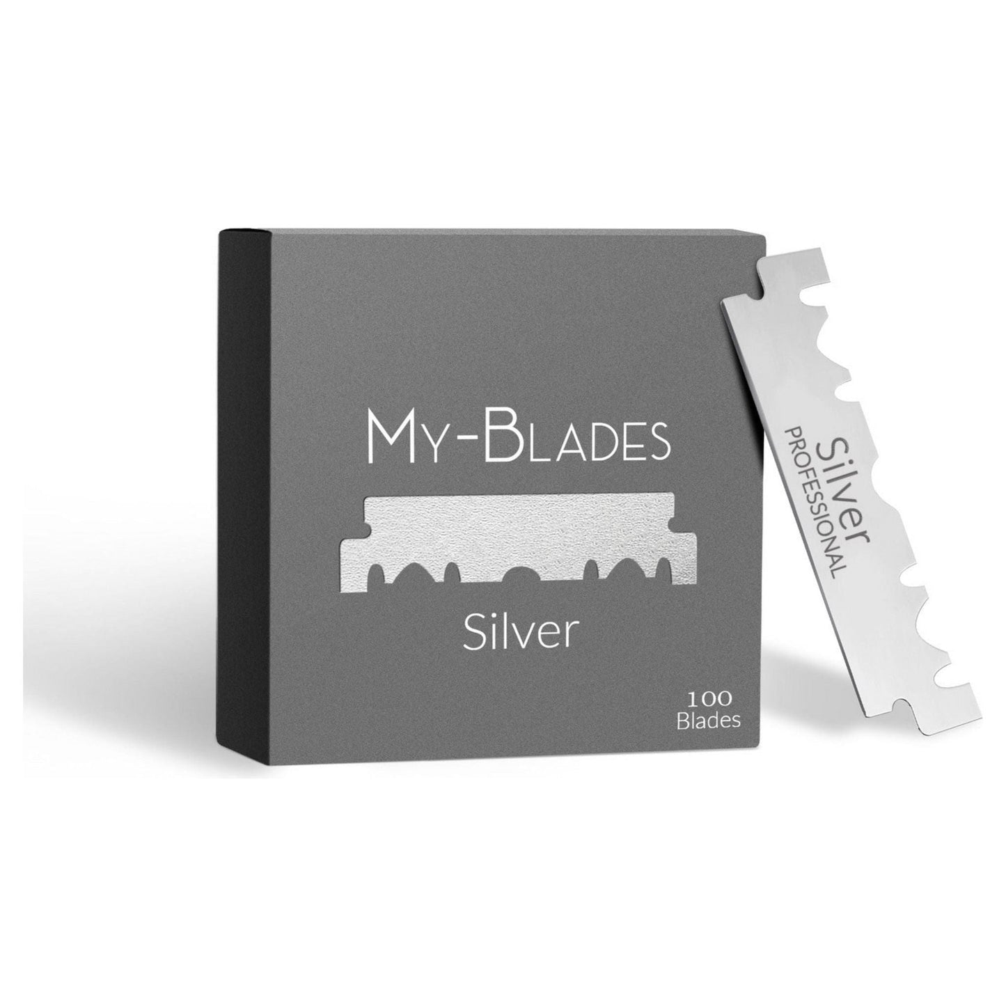 Cuchillas de Afeitar de Biselado Único My-Blades Plata - 100 Unidades