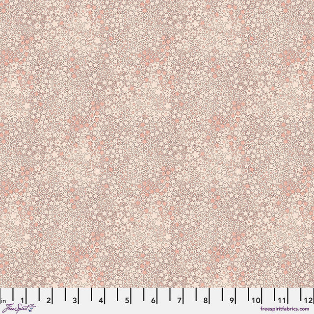 Tissu en coton SM Flora Dora Blush Flourish And Bloom par yard
