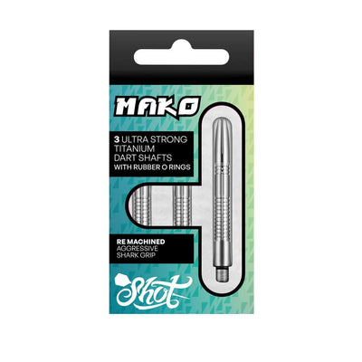 Mako Ultra-Durable Titanium Dart Shafts with Shark Grip - Korvel