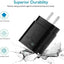 Cargador de pared Super Rápido Type-C de 25W con cable de 6FT para Samsung Galaxy