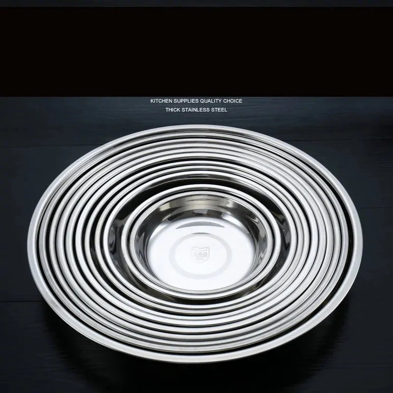 Plato de Cena de Acero Inoxidable Premium