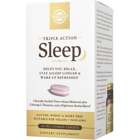 Solgar Triple Action Sleep 60 Tri-layered Tablets