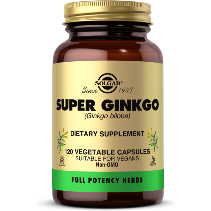 Solgar Super Ginkgo - 120 Capsules Végétales