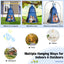 2-in-1 40 Inch Kids Hanging Chair Swing Tent Set - Blue