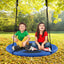 2-in-1 40 Inch Kids Hanging Chair Swing Tent Set - Blue