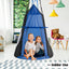 2-in-1 40 Inch Kids Hanging Chair Swing Tent Set - Blue