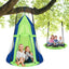 Ensemble de tente de balançoire suspendue 2-en-1 pour enfants - Vert