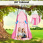 Ensemble de tente de balançoire suspendue 2-en-1 pour enfants - Rose