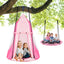 Ensemble de tente de balançoire suspendue 2-en-1 pour enfants - Rose