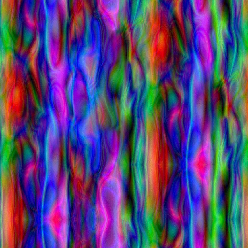 Multi-Color Space Nebula Cotton Fabric - 44"/45" Per Yard