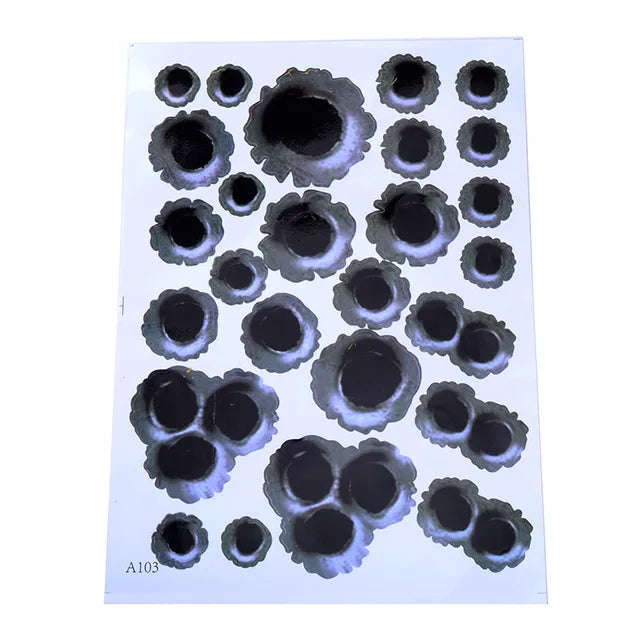 3D Bullet Hole Car Stickers - Realistic Waterproof Decals