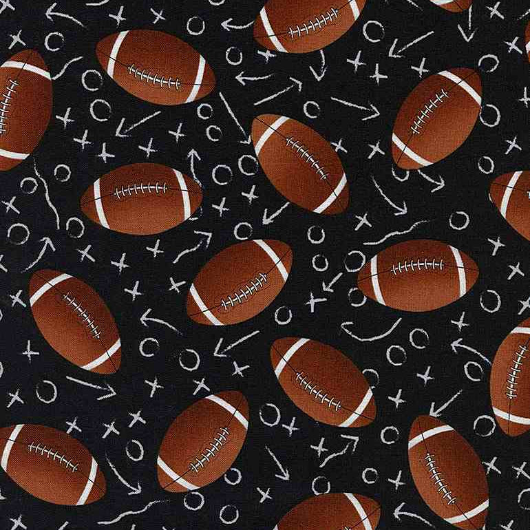 Tela de Fútbol Negro - Colección Fitness Fanatic