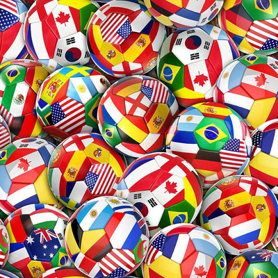 Premium Multi International Soccer Fabric - 44"/45" Per Yard