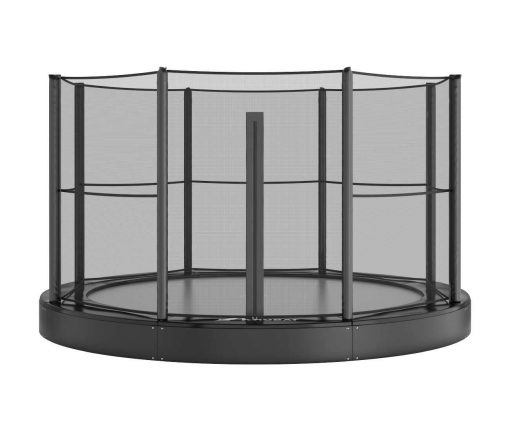 14ft Round Akrobat Primus In-Ground Trampoline for Ultimate Backyard Fun - Korvel