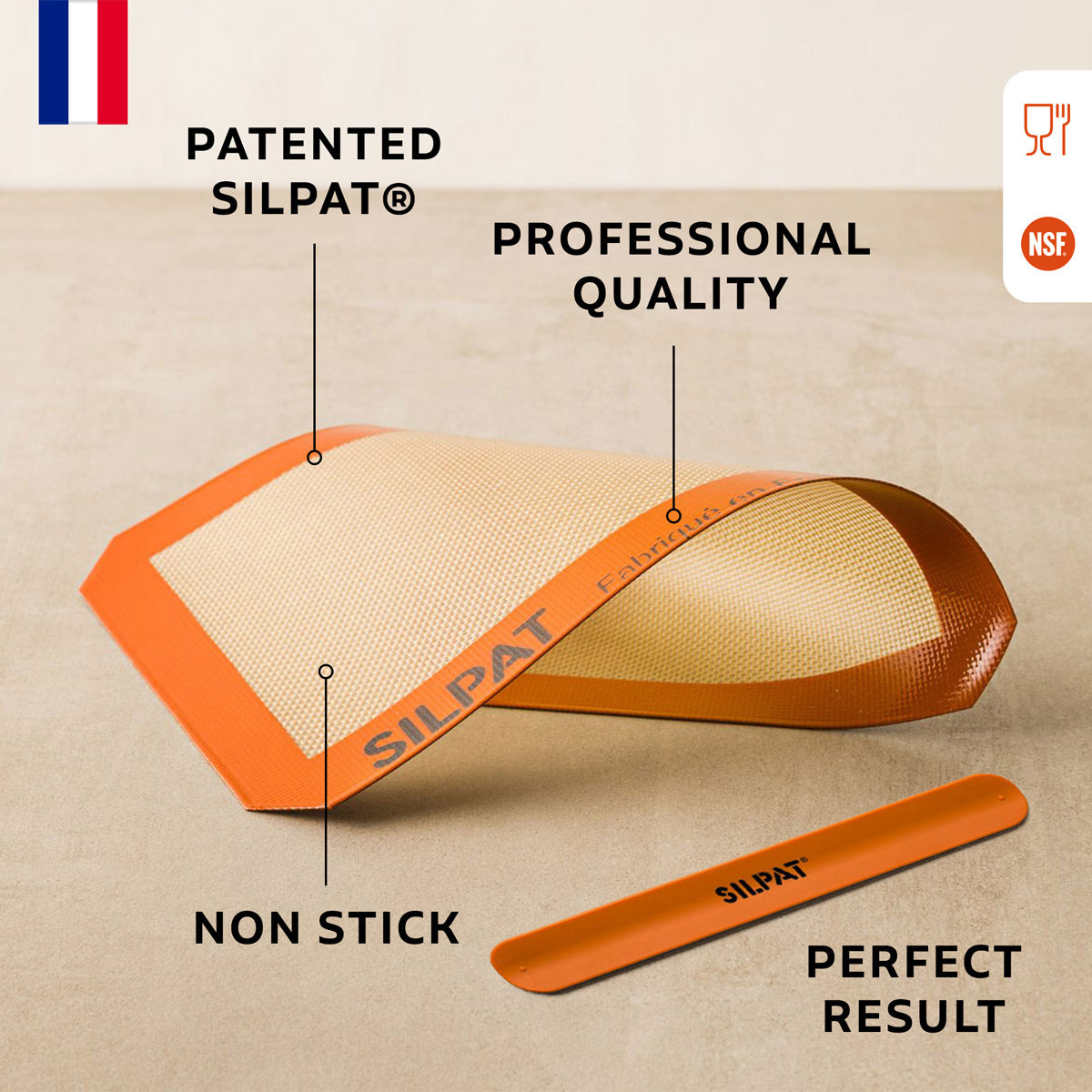 Silpat Half Size Baking Mat & Sil-band - Korvel