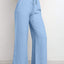 Pantalones Harem de Pierna Ancha con Cintura Elástica - Estilo Corto