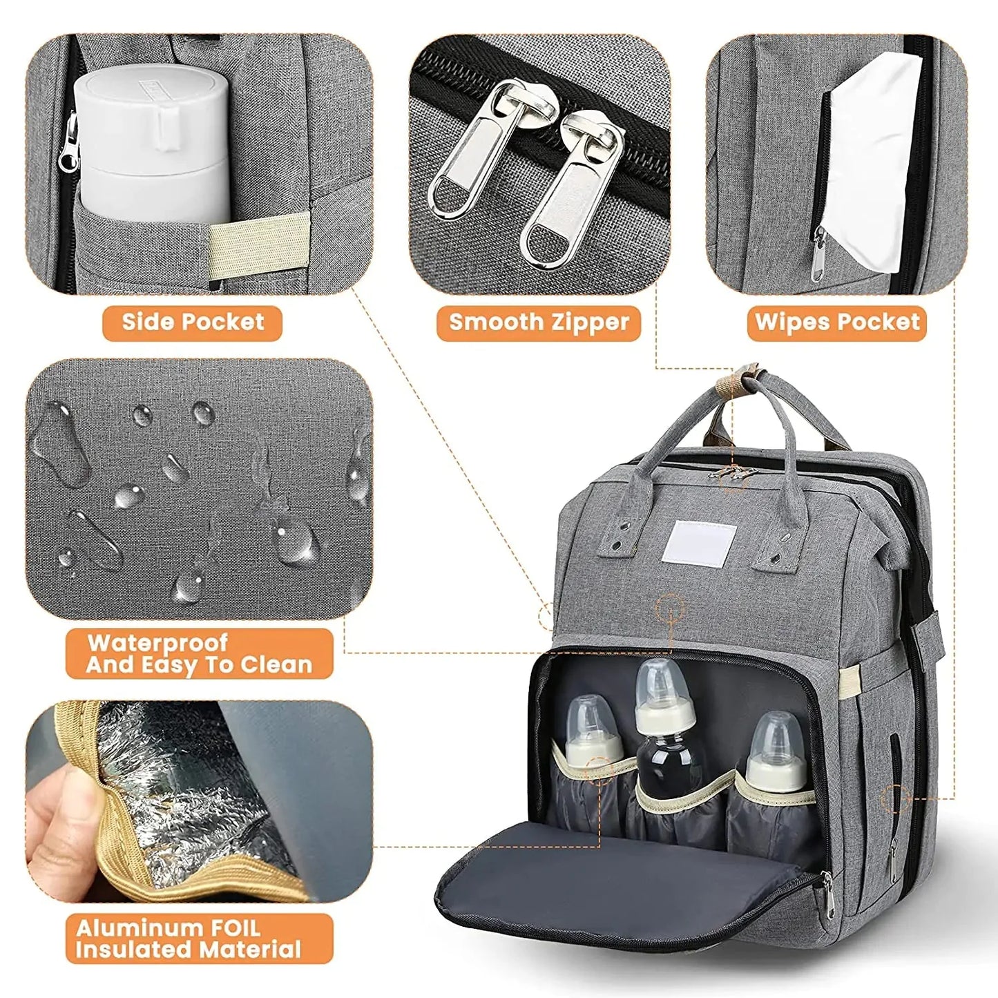 Cama portátil para bebés para viajar y en casa