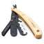 Rasoir de barbier Parker SRPBA à clip en bois de pin