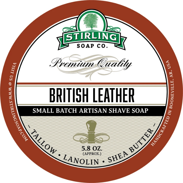Colección de Afeitado de Cuero Británico de Stirling Soap Co.