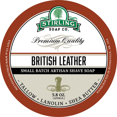 Stirling Soap Co. British Leather Shaving Collection