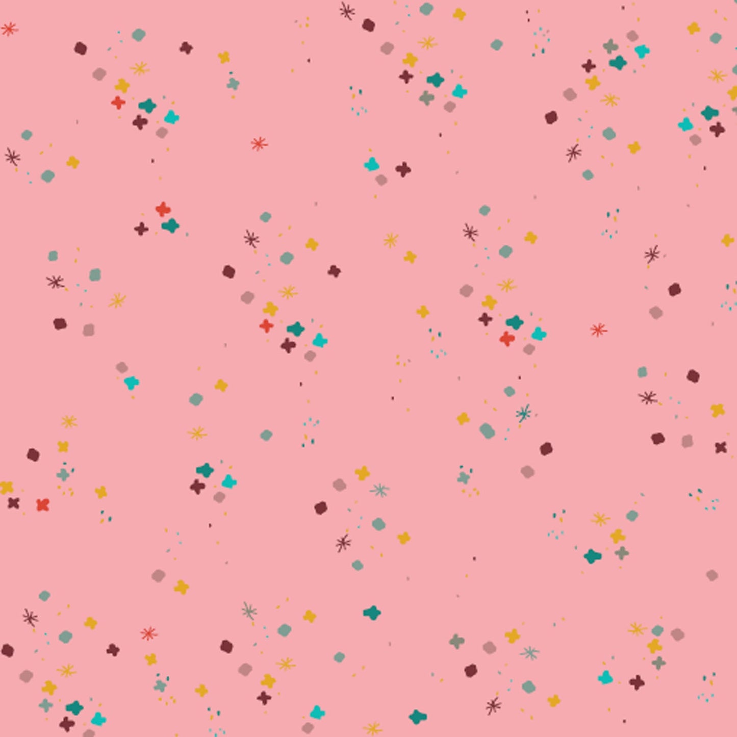 Tissu en coton rose doux - 43"/44" par yard