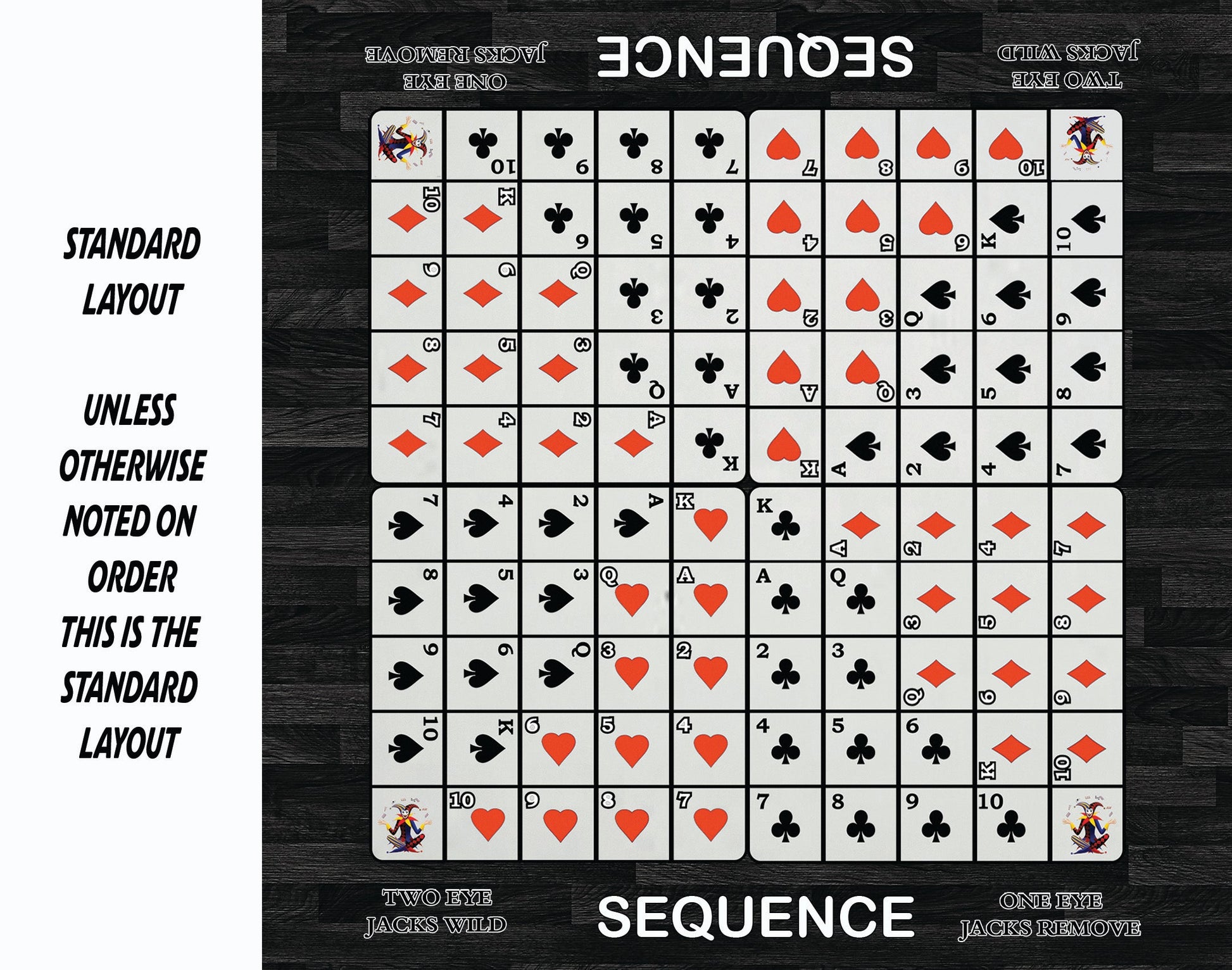 Customizable Sequence Board Game - A Timeless Classic - Korvel