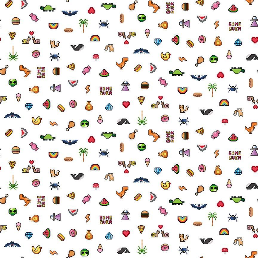 Tissu en coton premium Level Up 44"/45" par yard