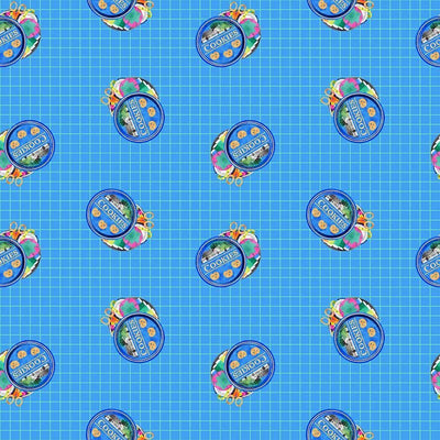 Oceanic Cookies Cotton Fabric - 44"/45" Per Yard