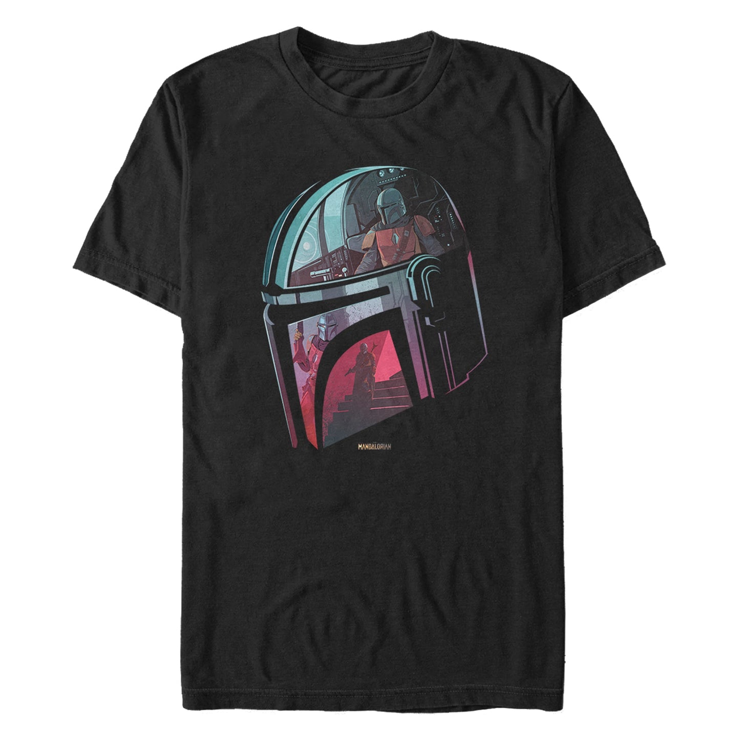 T-shirt Explication Casque Star Wars pour Homme