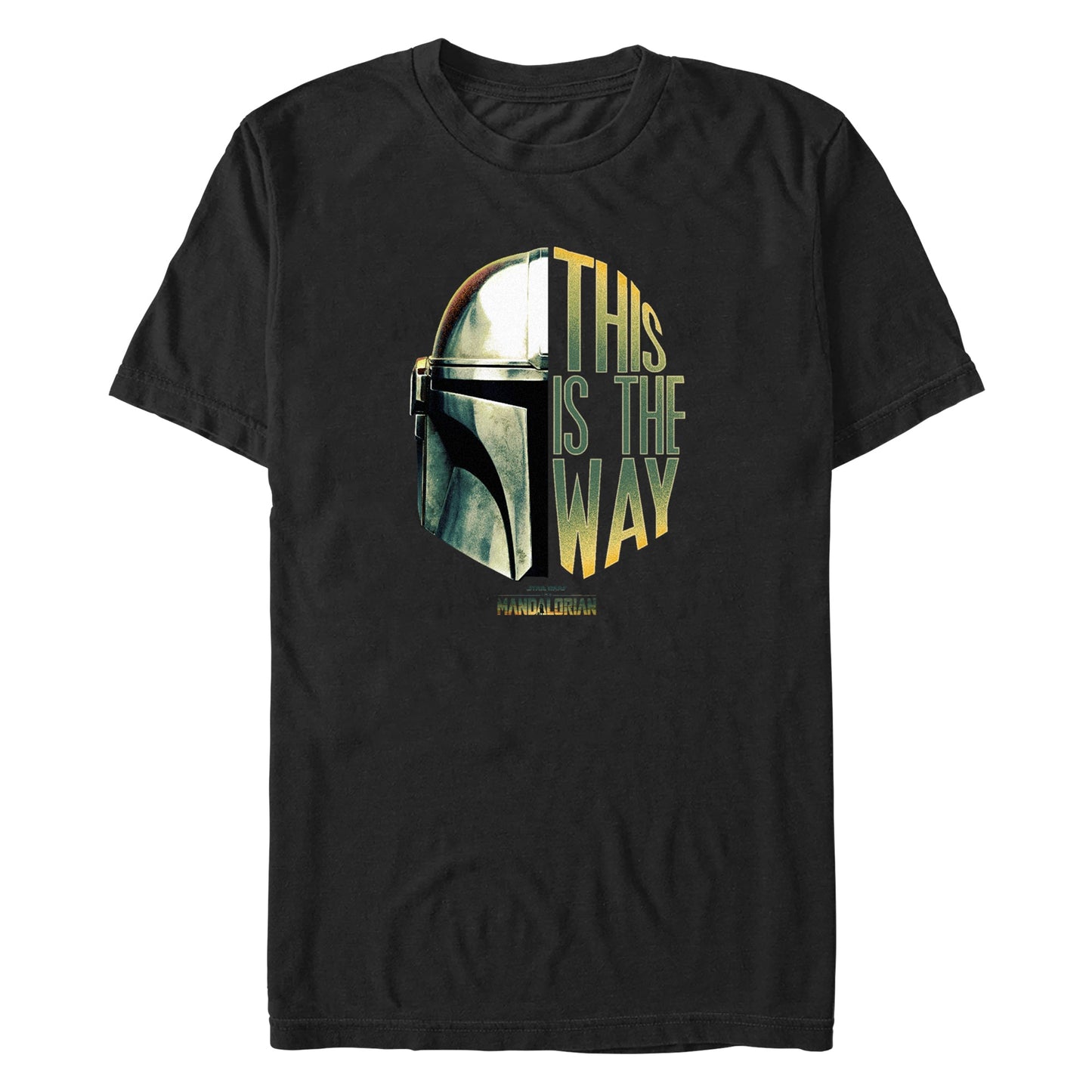 Camiseta de Hombre con Casco de Mandaloriano de Star Wars