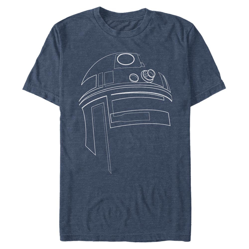 T-shirt pour homme Star Wars R2-D2 Outline