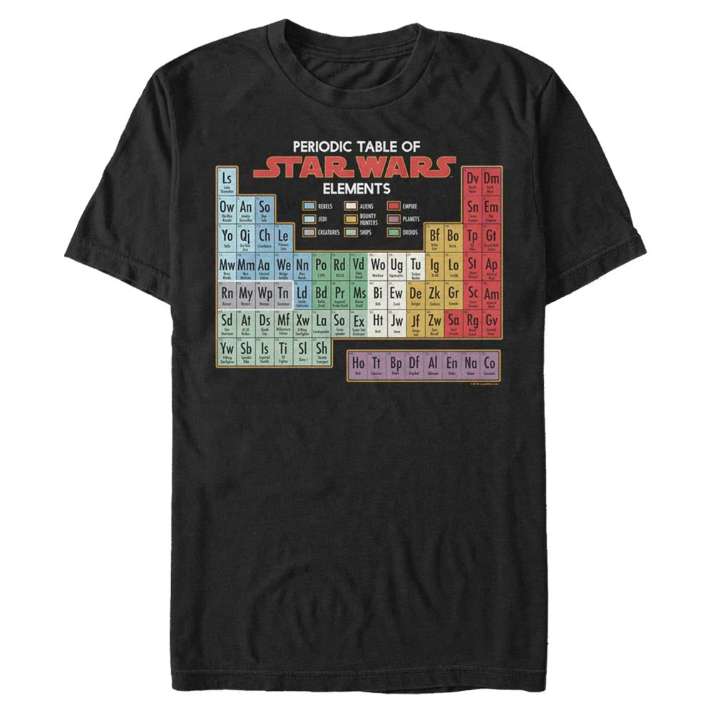 Camiseta de la Tabla Periódica de Star Wars para Hombre