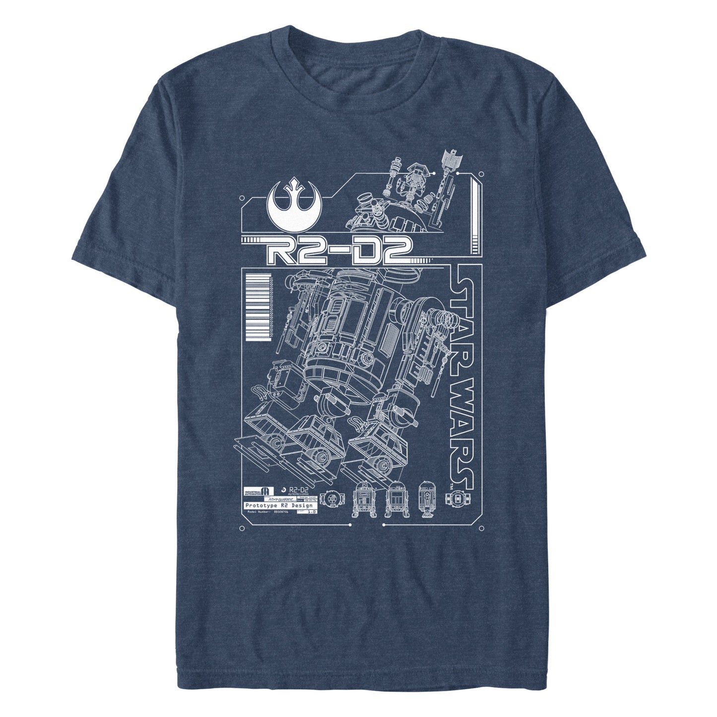 Camiseta de Esquema R2-D2 de Star Wars para Hombre