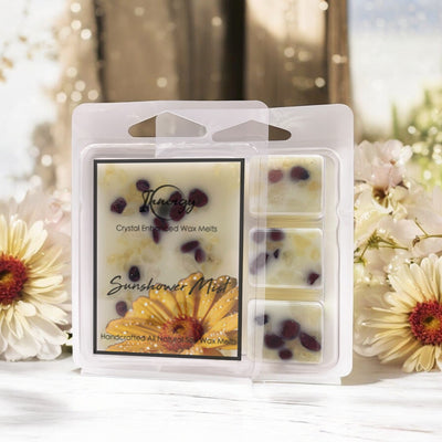 Radiant Sunshower Mist Crystal-Infused Coconut-Soy Wax Melts - Korvel