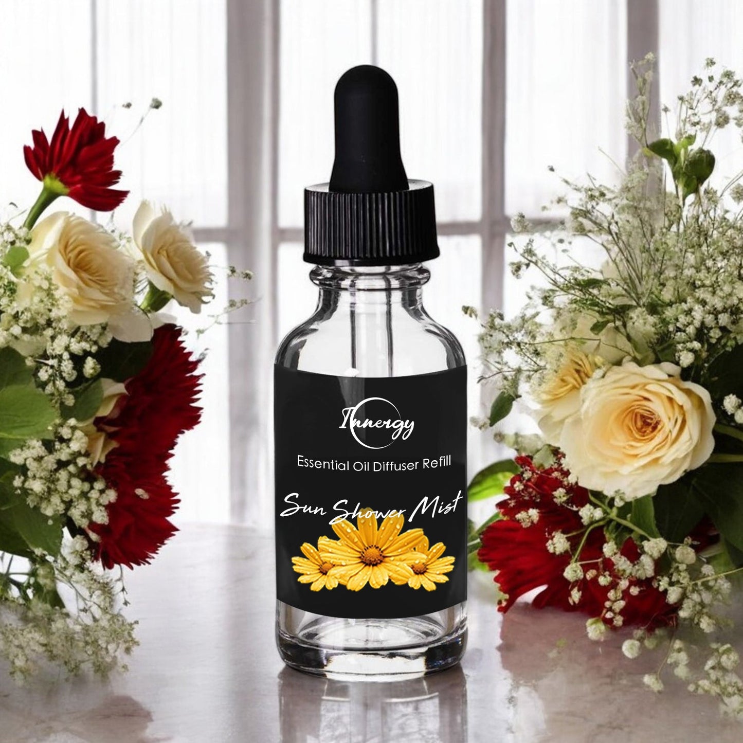 Difusor de coche Sunshower Mist con cristales - Ambientador de 8 ml