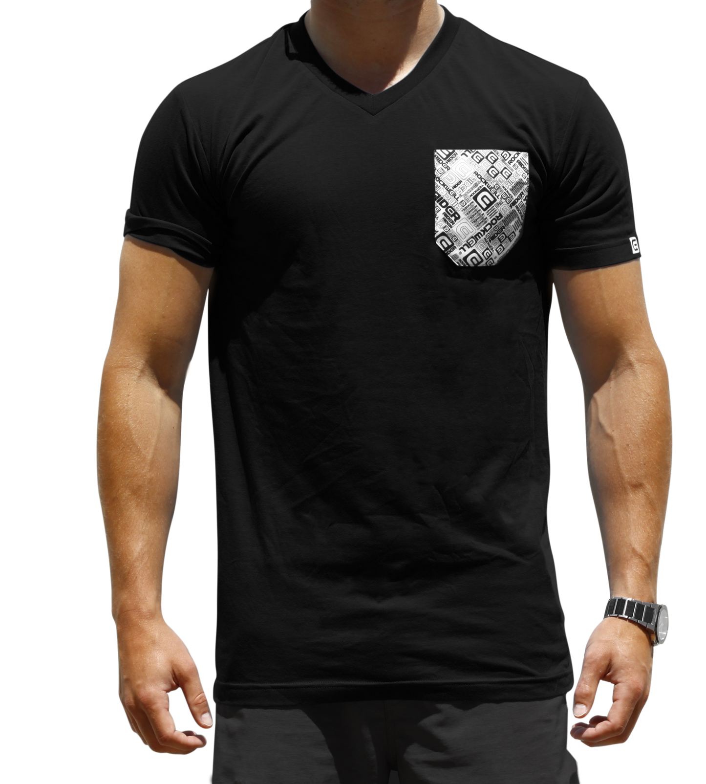 Camiseta de Cuello en V Boss para Hombre