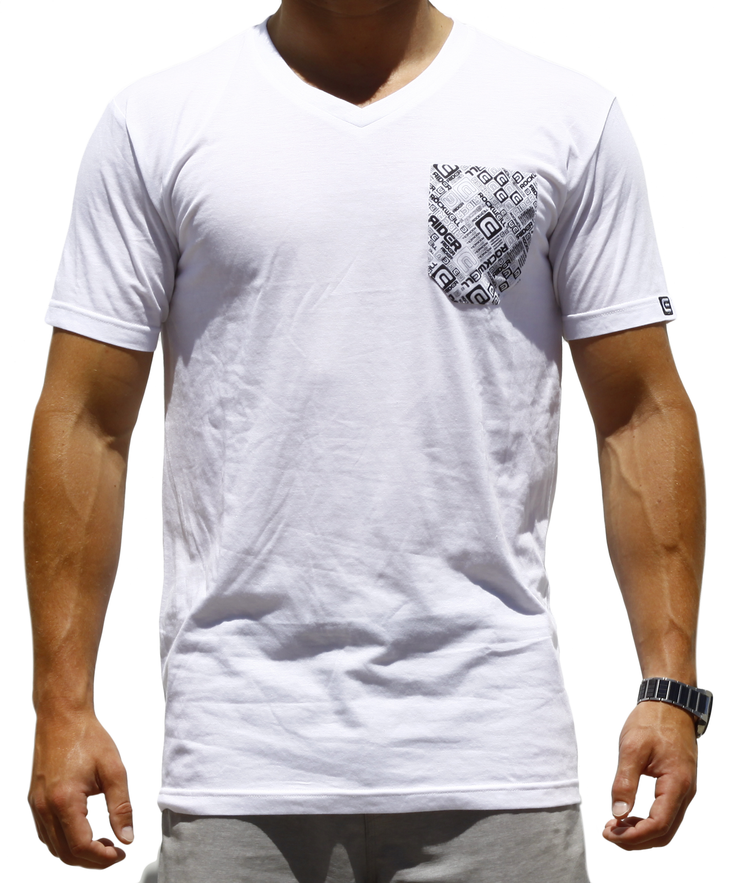 Camiseta de Cuello en V Boss para Hombre