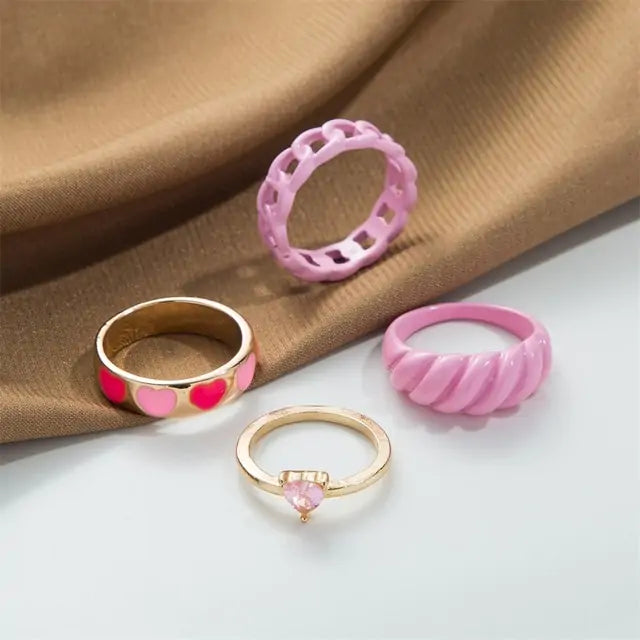 Ensemble de Bagues Vintage Embrace Hands