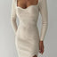 Maxi Cuello Alto: Vestido de Suéter Elegante