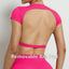 FlexiFit Women's Backless Crop Gym Top