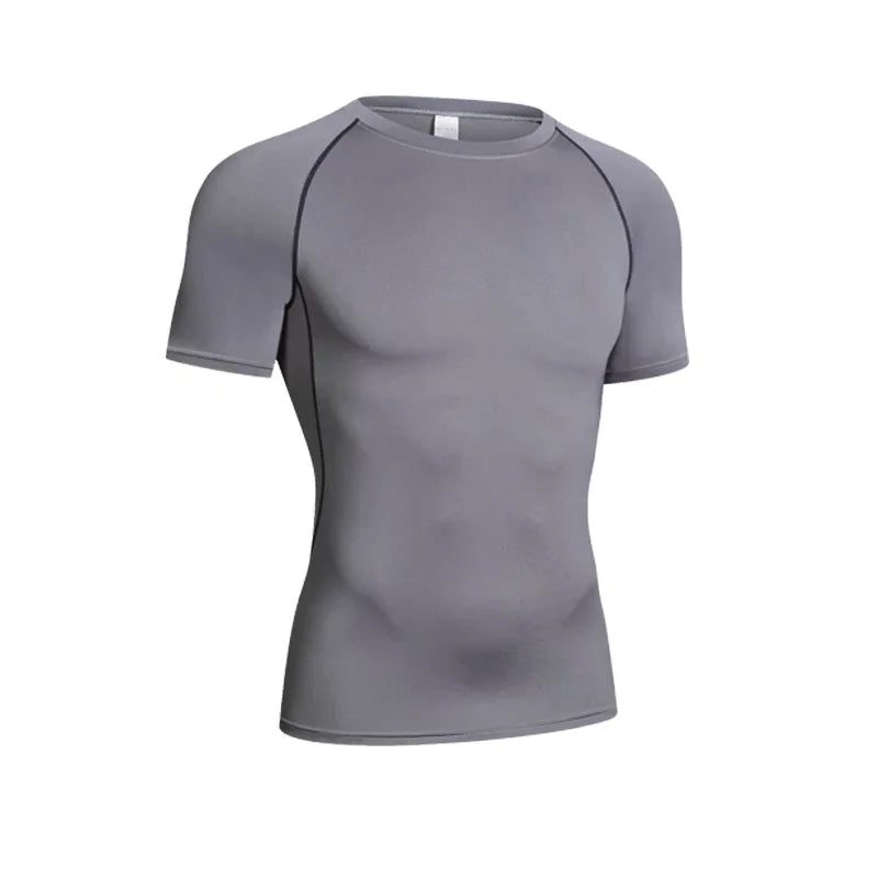 Camisa de Gimnasio de Manga Larga de Compresión para Hombre